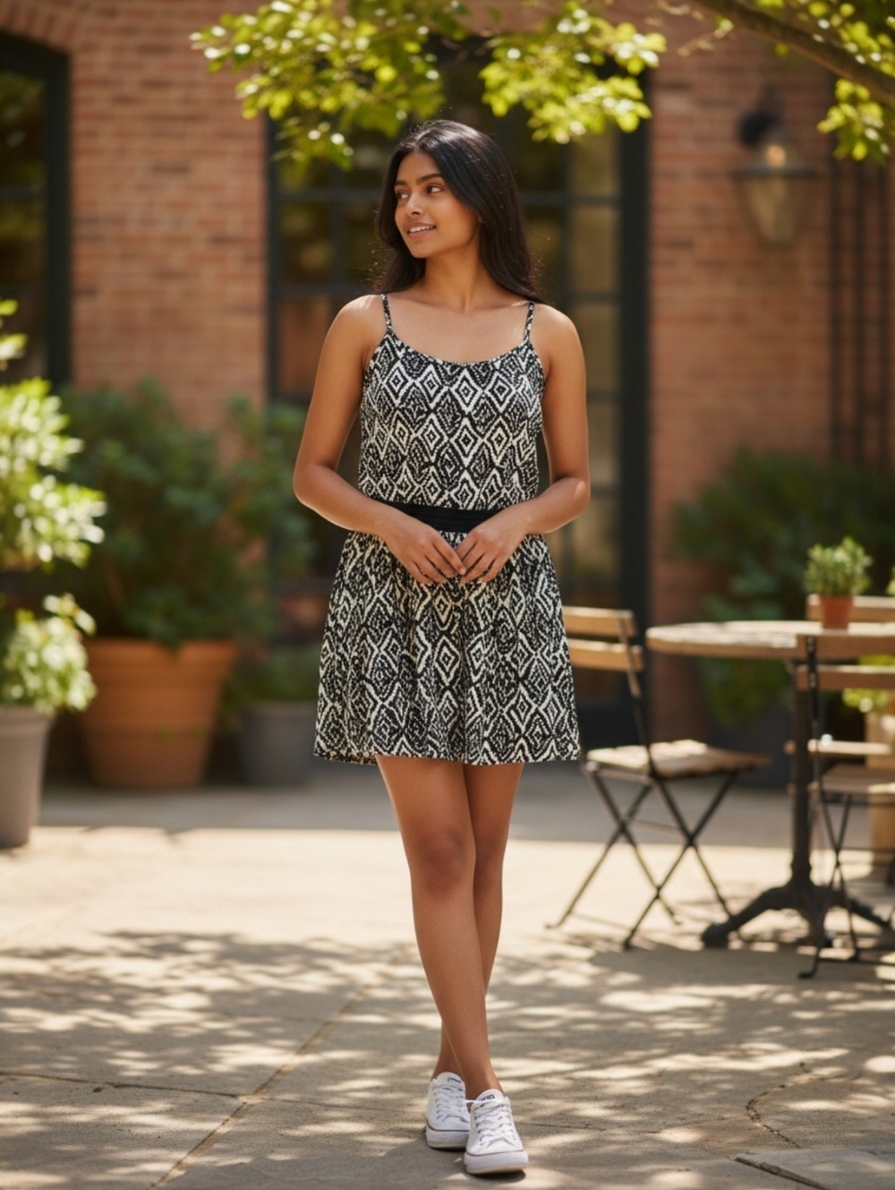 NWT New XOXO black & white dress